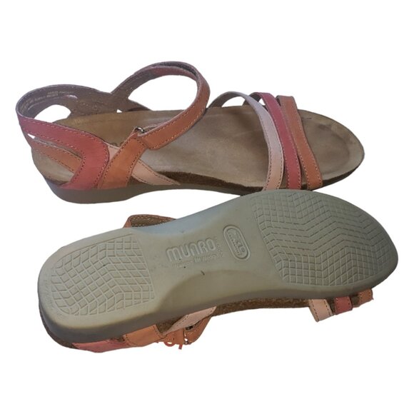 Sh122 Munro Ladies Peach Sandals 10N - Picture 9 of 10